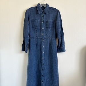 Vintage Denim Shirt Dress